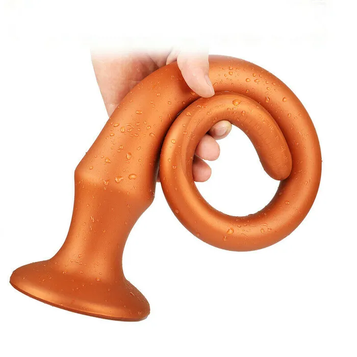 Anal Perfectly Incorrect Super Long Butt Plug Suction Cup Dildo