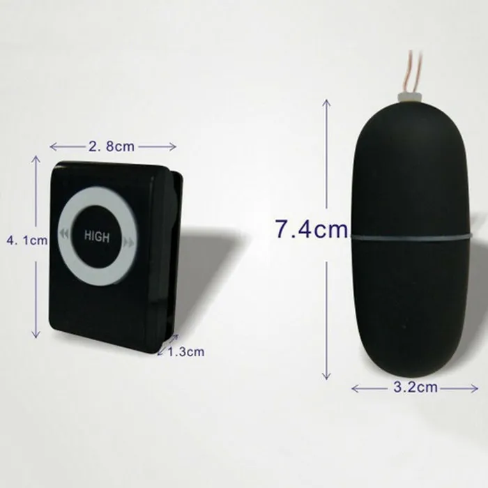 Black Egg 20 Speed Wireless Remote Control Vibrator | Perfectly Incorrect Female Sex Toys