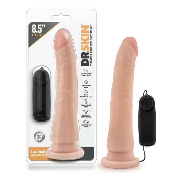 Blush Novelties Female Sex Toys Dr Skin 85 Vibrating Realistic Cock