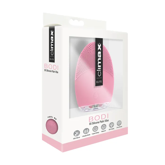 Climax Elite Bodi 15X Silicone Palm Vibe Pink Topco Vibrators