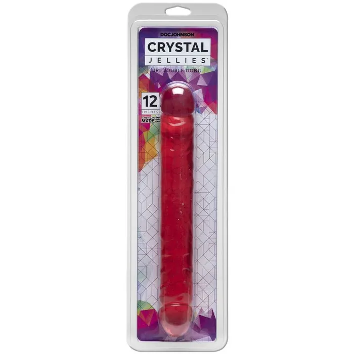 Crystal Jellies Dildos | 12 in Jr. Double Dong Pink