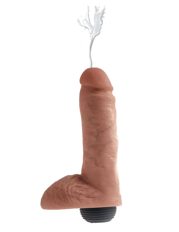 Dildos Pipedream King Cock 8 Squirting Cock With Balls Tan