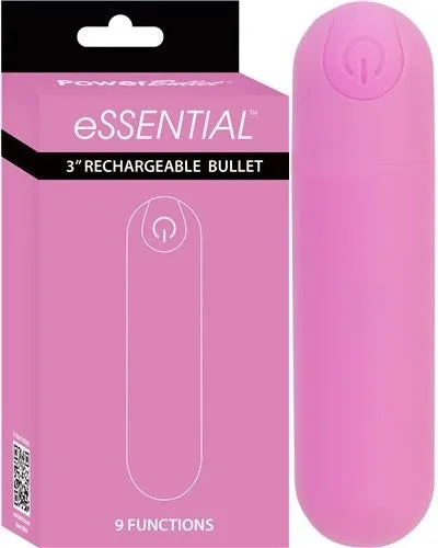 Essential 3 Rechargeable Bullet Pink with Storage Case Bms Enterprises Female Sex Toys Essential 3 Rechargeable Bullet Pink with Storage Case Bms Enterprises Female Sex Toys