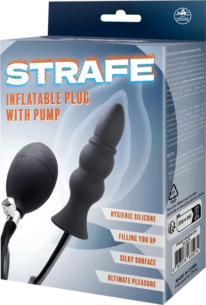 Excellent Power Male Sex Toys | Inflatable Ribbed Plug with Pumps