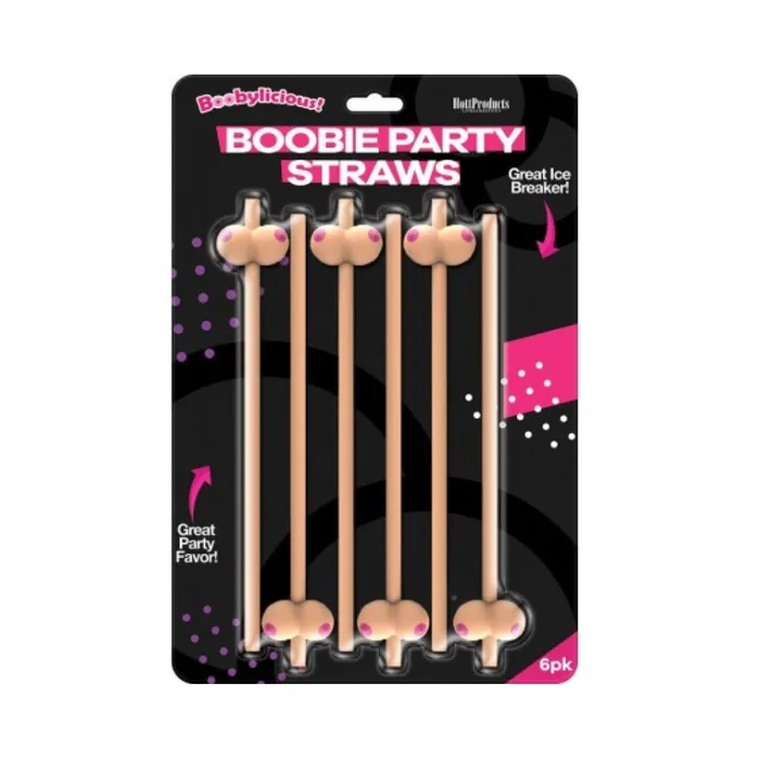 Hott Products Boobie Straws 6Pk Vibrators