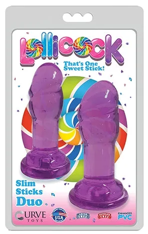 Lollicock Slim Stick Duo Grape Ice Curve Toys Female Sex Toys