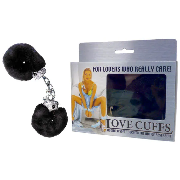 Love Cuffs Furry BDSM Handcuffs Bondage Fluffy Metal Strong Restraints Excellent Power Couples
