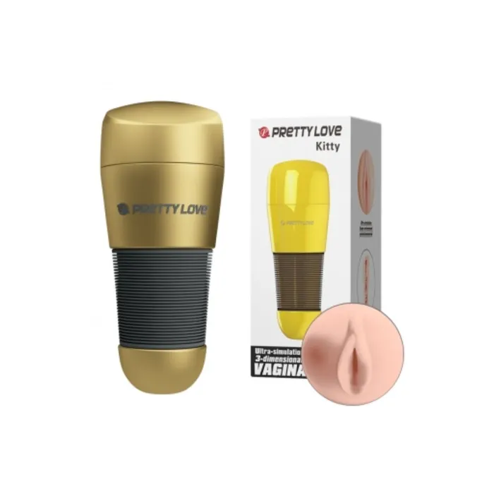 Male Sex Toys Pretty Love Kitty Vacuum Cup Stroker PRETTY LOVE