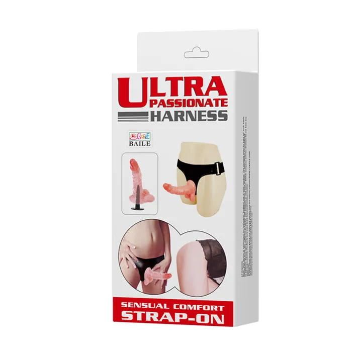 Metrointeractive Strap On Dildo wHarness Flesh Female Sex Toys