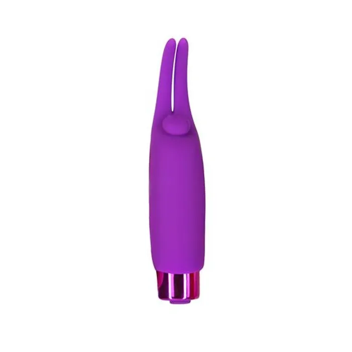 PowerBullet Female Sex Toys | Power Bullet Teasing Tongue  w Rechargeable Bullet Purple