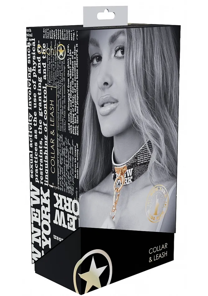 Shots Female Sex Toys Ouch NY Collection Collar with Leash