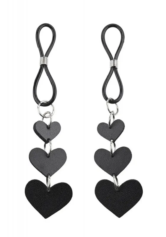 Sportsheets Anal Heart Nipple Ties Black