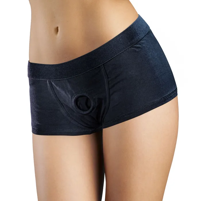 Temptasia Harness Briefs Small Black Blush Novelties Anal