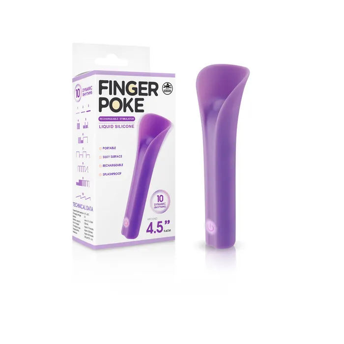 Vibrators Excellent Power Finger Poke Purple