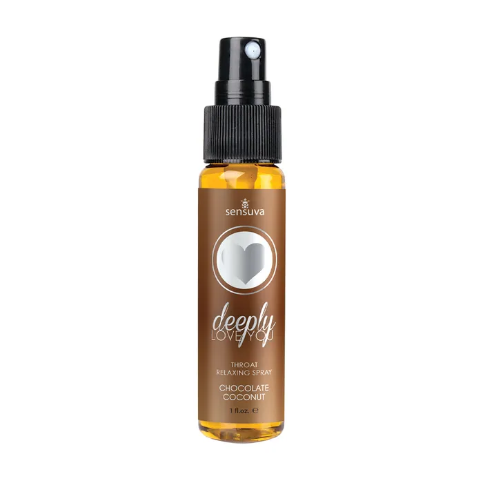 Vibrators Sensuva Deeply Love You Throat Relaxing Spray Chocolate Coconut 1 Fl Oz