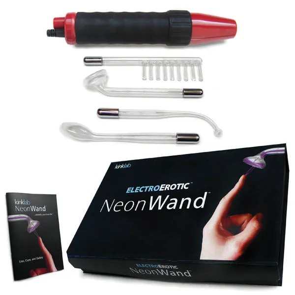 Vibrators Stockroom KinkLab Neon Wand Electrosex Kit