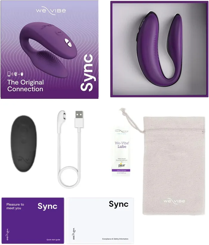 We-vibe Vibrators | We-Vibe Sync 2 APP Remote Control Couples Vibrator Purple