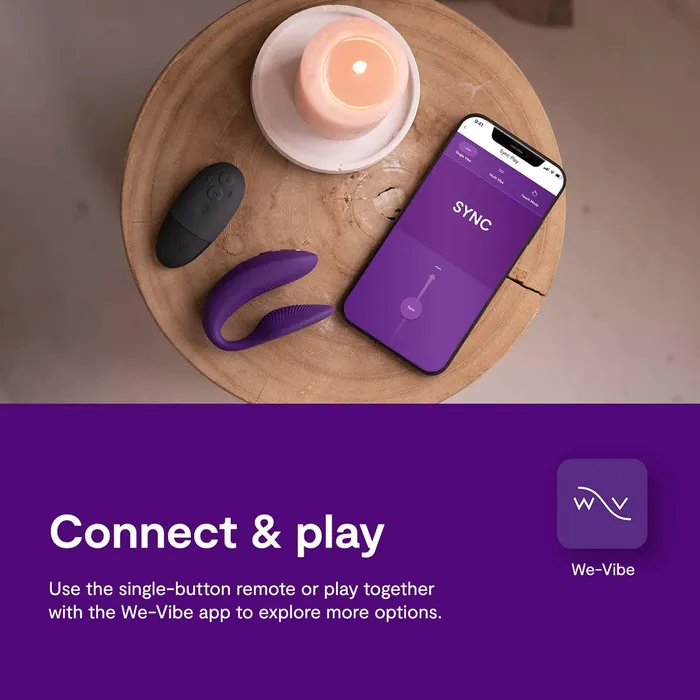 We-vibe Vibrators | We-Vibe Sync 2 APP Remote Control Couples Vibrator Purple