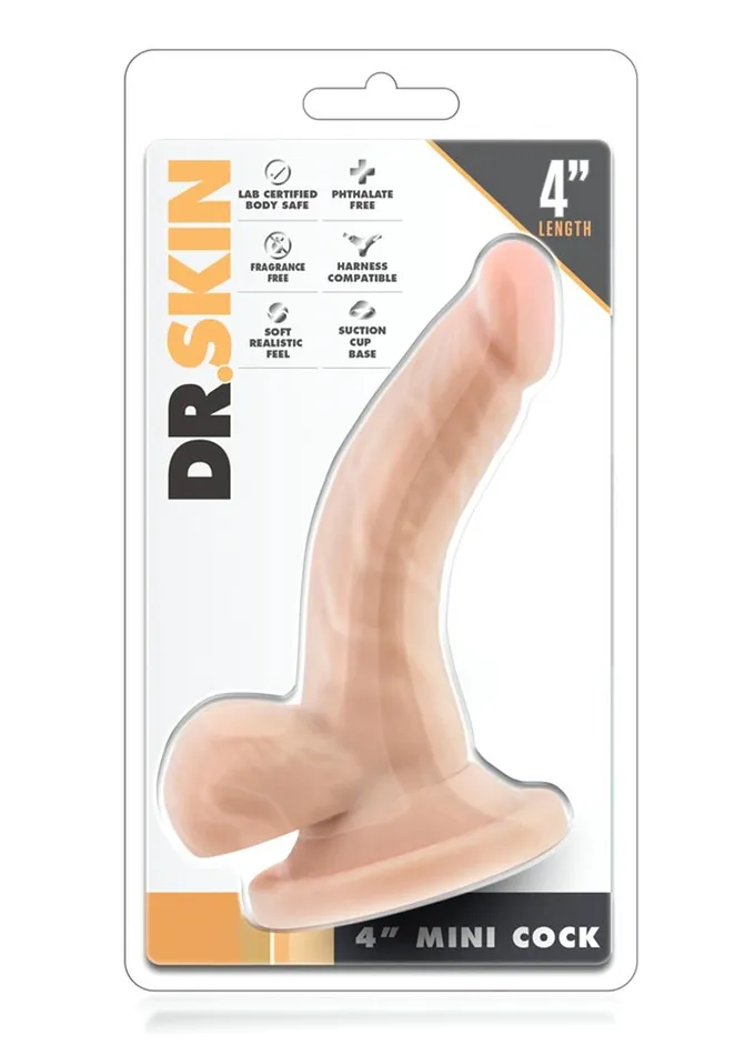 Female Sex Toys | Dr. Skin Dr. Skin Mini Dildo with Balls and Suction Cup