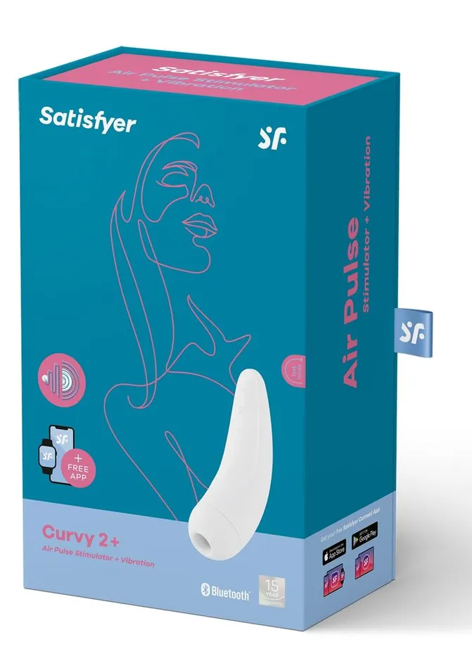 Female Sex Toys | Satisfyer Satisfyer Curvy 2+ Rechargeable Silicone Clitoral Stimulator