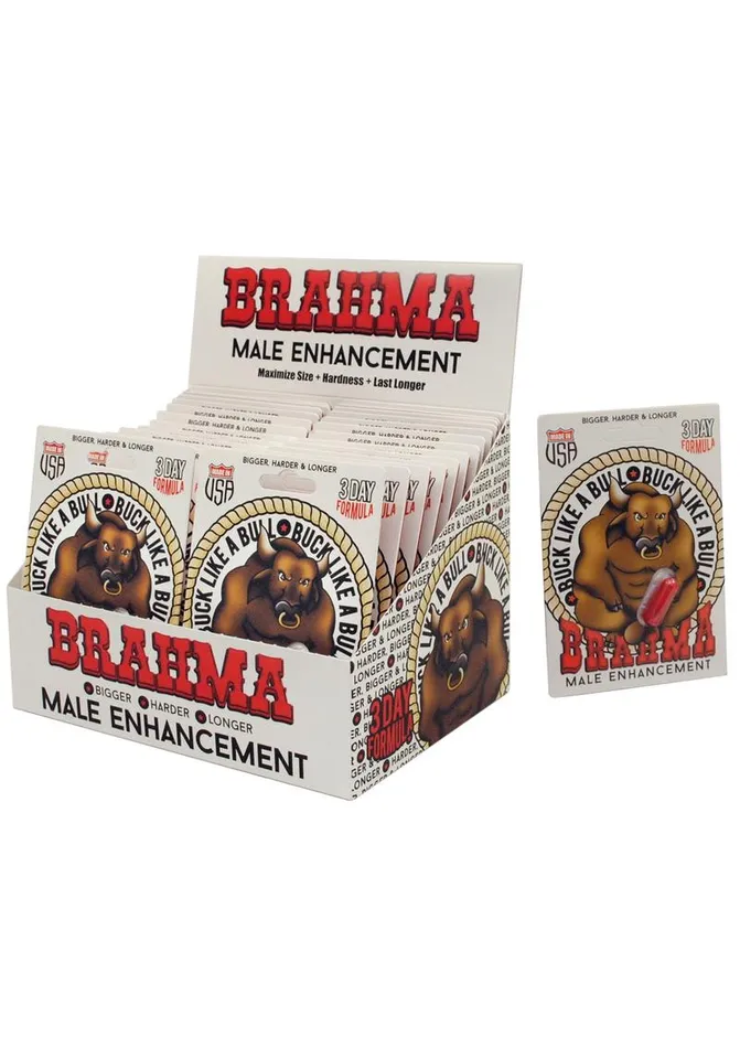Male Sex Toys Nasstoys Brahma Male Enhancement Pills 1 Pill Display 24 Packs Per Counter
