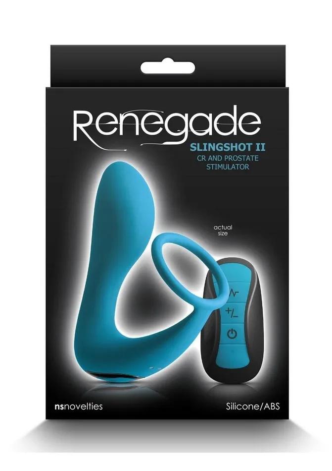 Male Sex Toys | Renegade Slingshot II Rechargeable Silicone Cock Ring and Prostate Plug with Remote Control - Renegade Male Sex Toys | Renegade Slingshot II Rechargeable Silicone Cock Ring and Prostate Plug with Remote Control - Renegade