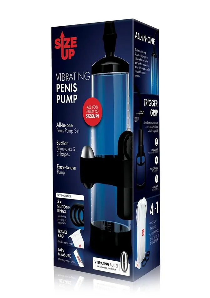 Male Sex Toys Size Up Su Vibrating Trigger Penis Pump