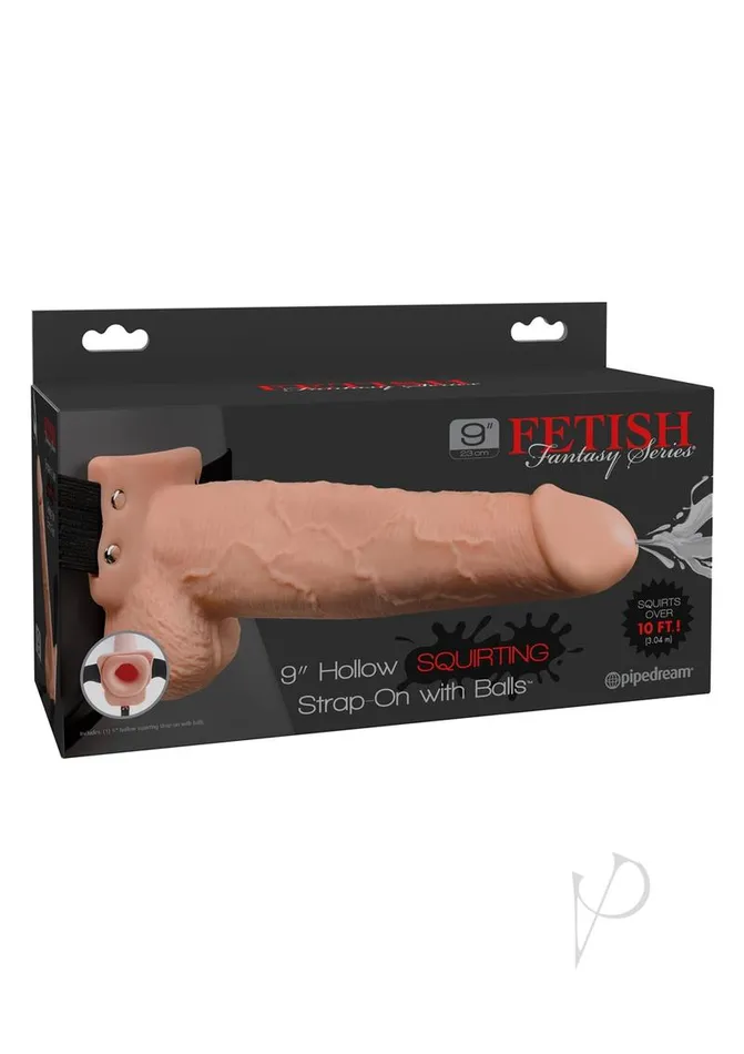 Pipedream Productsinc Dildos Ff Hollow Squirt Strapon WBalls 9 Fl