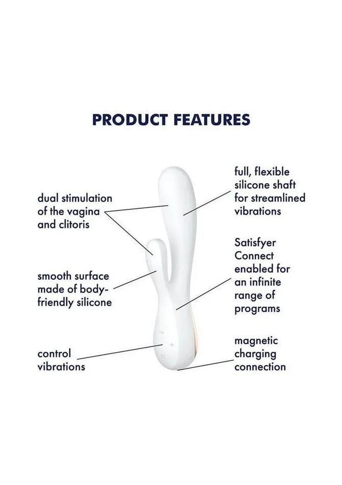 Vibrators | Satisfyer Satisfyer Mono Flex Rechargeable Silicone Rabbit Vibrator