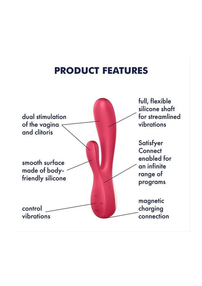 Vibrators | Satisfyer Satisfyer Mono Flex Rechargeable Silicone Rabbit Vibrator