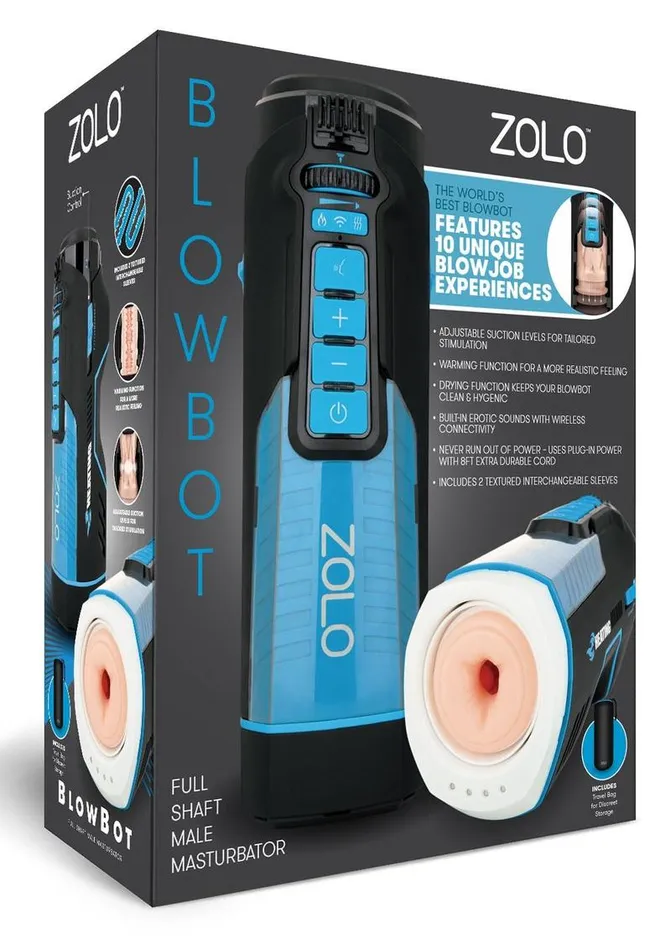 Zolo Male Sex Toys | ZOLO Blowbot Full Shaft Male Blowjob Masturbator